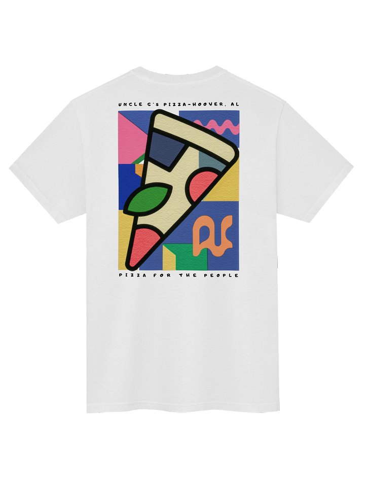 Pizza for the People Riso Print Tee from Uncle G's Pizza